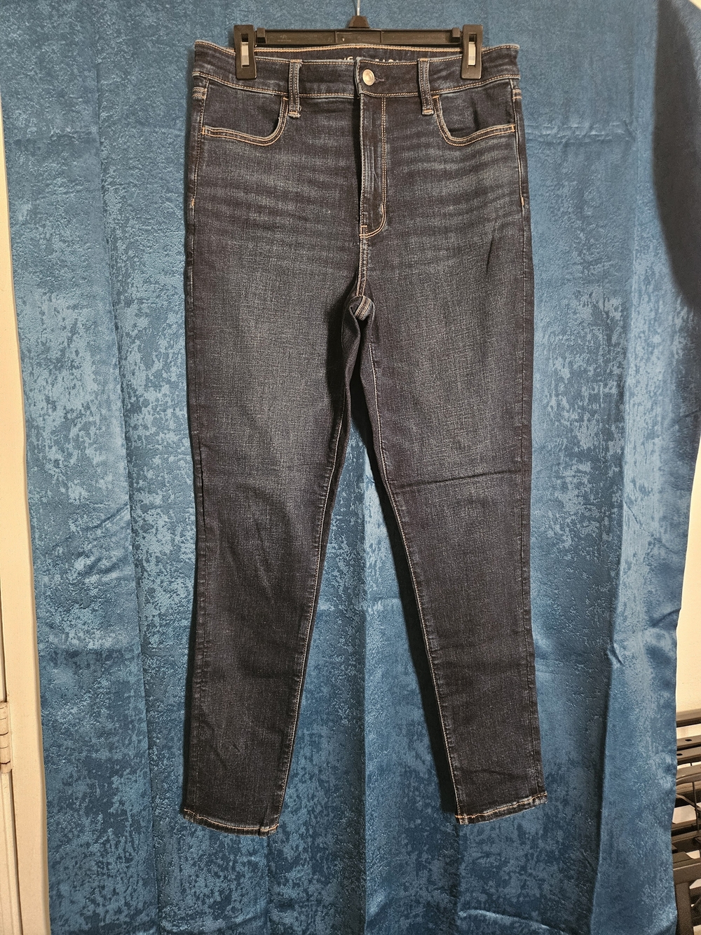 American Eagle Outfitters Dark Wash High-Rise Skinny Jeans